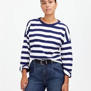 Madewell Oversized Long-Sleeve Crewneck Tee